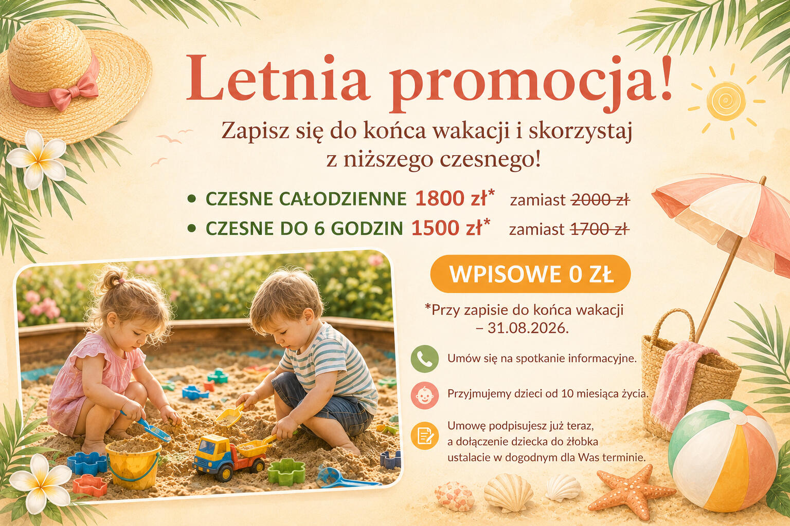 promocja Żłobka Mariposa na Targówku